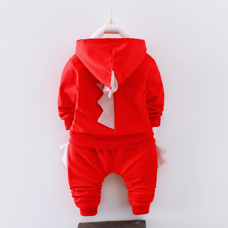 Boys Cotton Clothing Set – Long Sleeve Top & Pants for Spring/Fall (6M–4T)