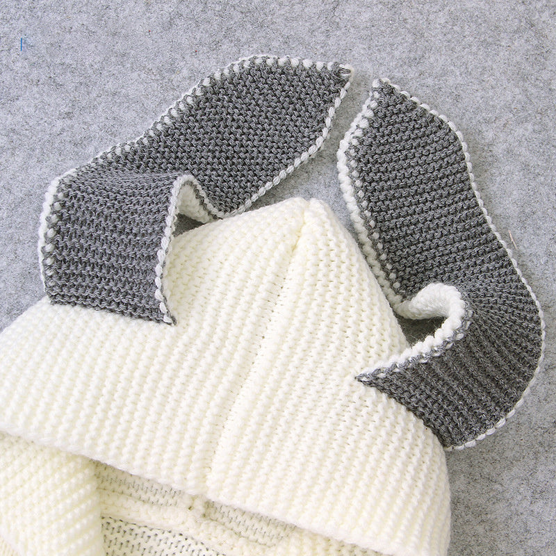 Cozy Baby Knitted Romper – Hooded Unisex Long Sleeve for All Seasons
