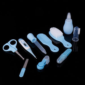 Portable Baby Health Care Kit – 9-in-1 Grooming Set with Thermometer & Tools