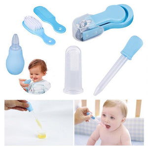 Portable Baby Health Care Kit – 9-in-1 Grooming Set with Thermometer & Tools