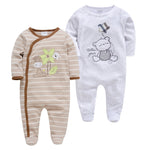 Unisex Baby Romper Jumpsuit – Long Sleeve, Soft Cotton, Spring & Fall Wear