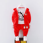 Boys Cotton Clothing Set – Long Sleeve Top & Pants for Spring/Fall (6M–4T)