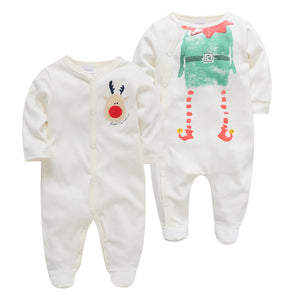 Unisex Baby Romper Jumpsuit – Long Sleeve, Soft Cotton, Spring & Fall Wear