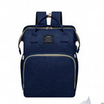 Large Mummy Crib Backpack – Waterproof Diaper Bag with USB & Insulated Storage