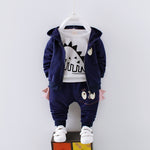 Boys Cotton Clothing Set – Long Sleeve Top & Pants for Spring/Fall (6M–4T)