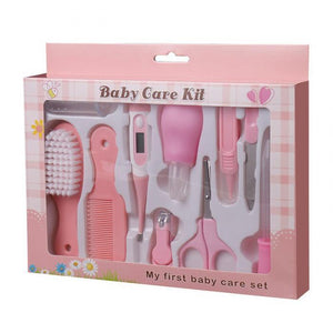 Portable Baby Health Care Kit – 9-in-1 Grooming Set with Thermometer & Tools