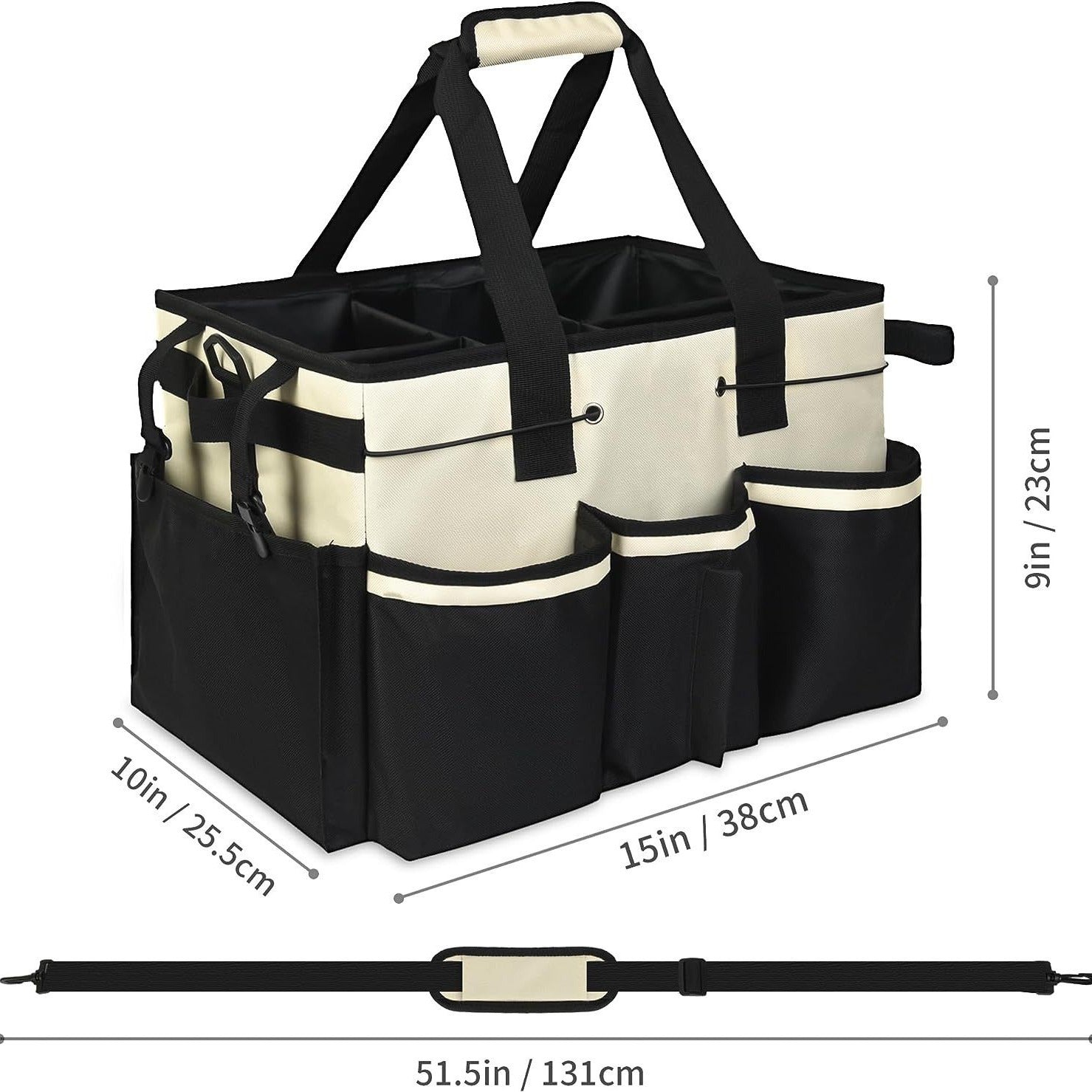 Large Wearable Cleaning Ditty Bag – Waterproof, Durable Storage with Shoulder Strap
