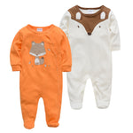 Unisex Baby Romper Jumpsuit – Long Sleeve, Soft Cotton, Spring & Fall Wear