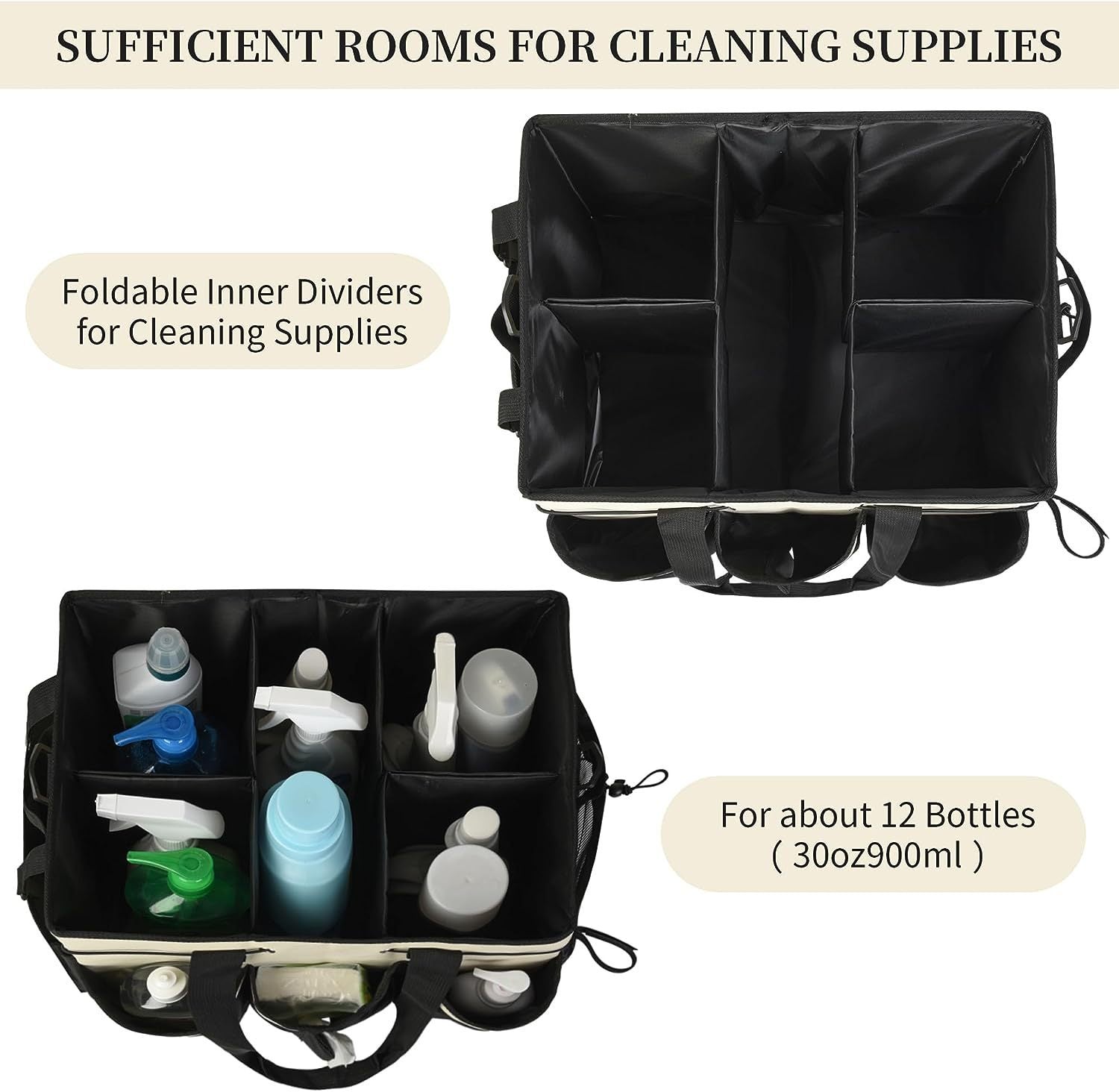 Large Wearable Cleaning Ditty Bag – Waterproof, Durable Storage with Shoulder Strap
