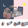Large Mummy Crib Backpack – Waterproof Diaper Bag with USB & Insulated Storage