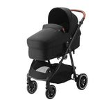 Standard Baby Stroller with Bassinet – Foldable, Reversible, Lightweight & Durable