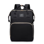 Large Mummy Crib Backpack – Waterproof Diaper Bag with USB & Insulated Storage