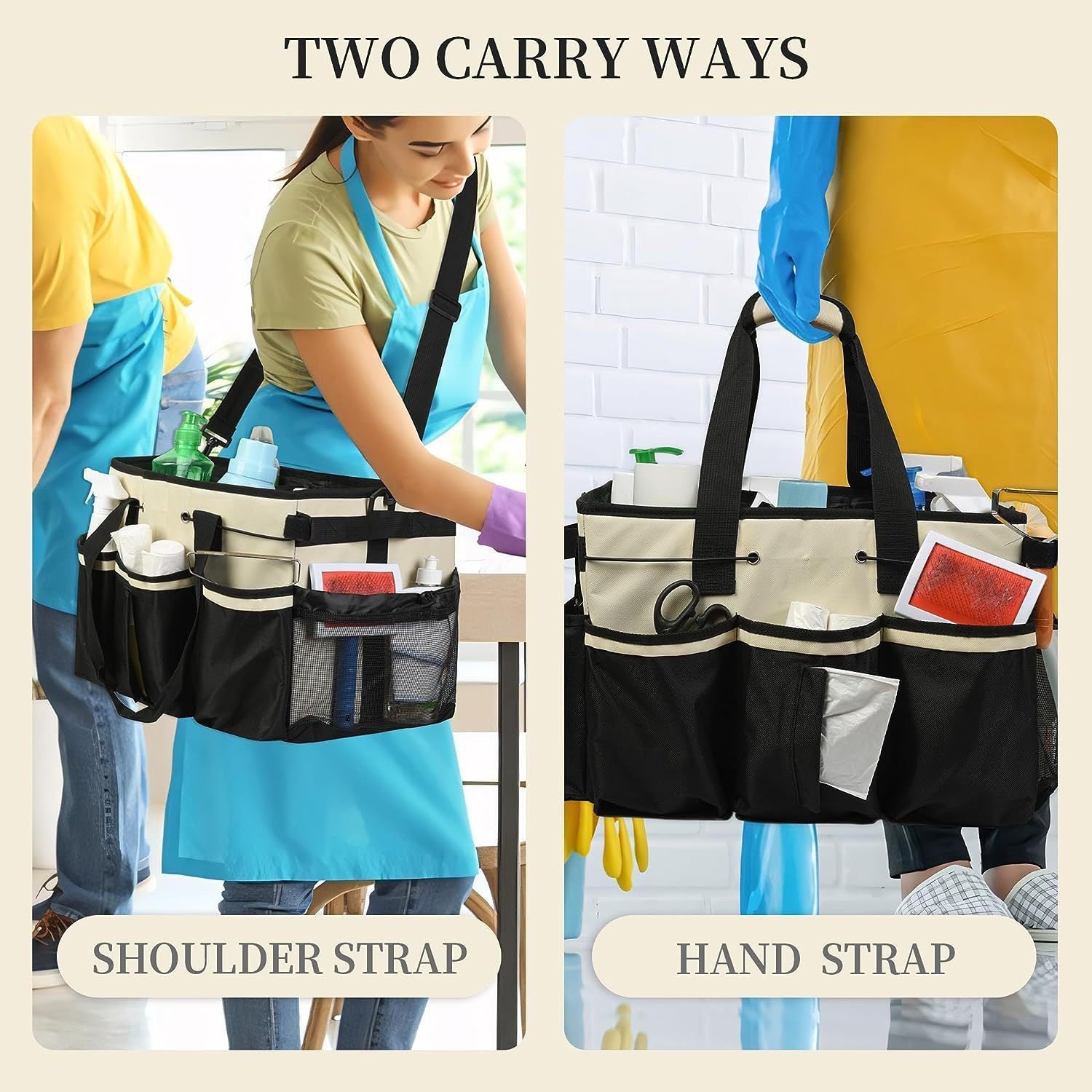 Large Wearable Cleaning Ditty Bag – Waterproof, Durable Storage with Shoulder Strap
