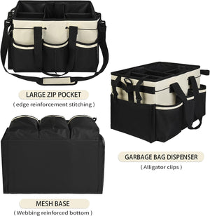 Large Wearable Cleaning Ditty Bag – Waterproof, Durable Storage with Shoulder Strap